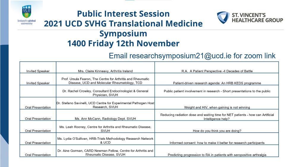 UCD SVHG Translational Med Symposium